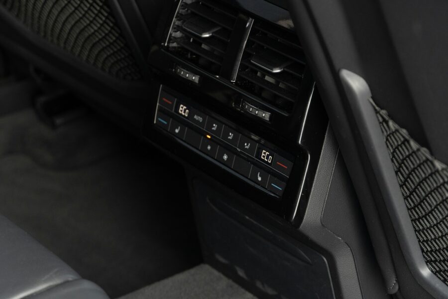 Interior climate control panel closeup