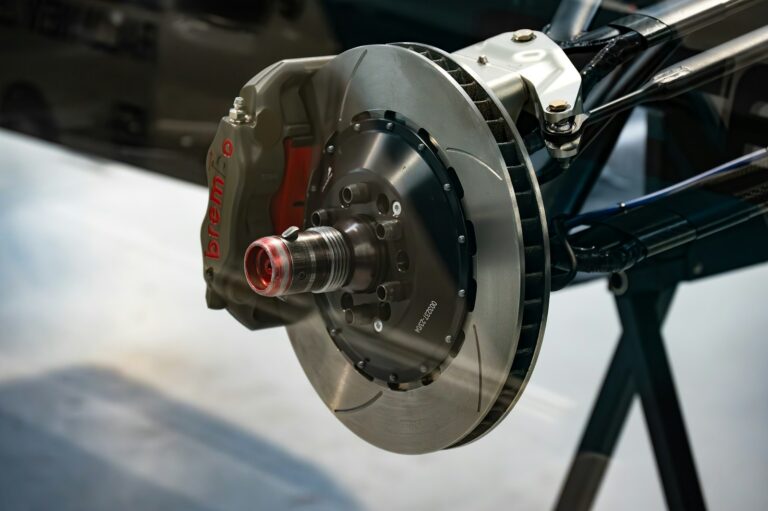 Electric car brake disc close