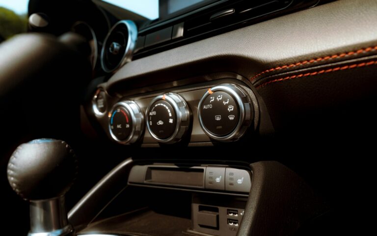 Compact interior dashboard controls