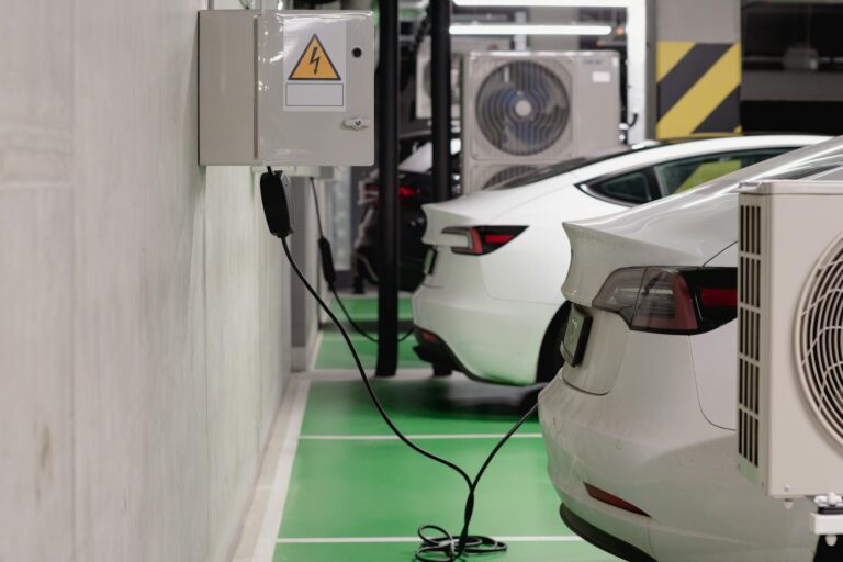 Electric car charging supermarket parking workplace parking chargers
