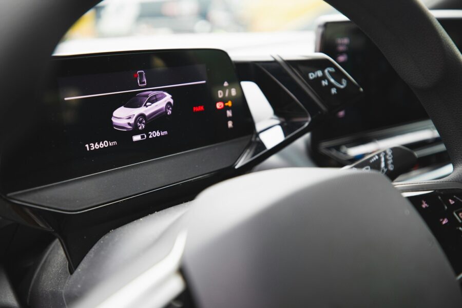 Electric car dashboard