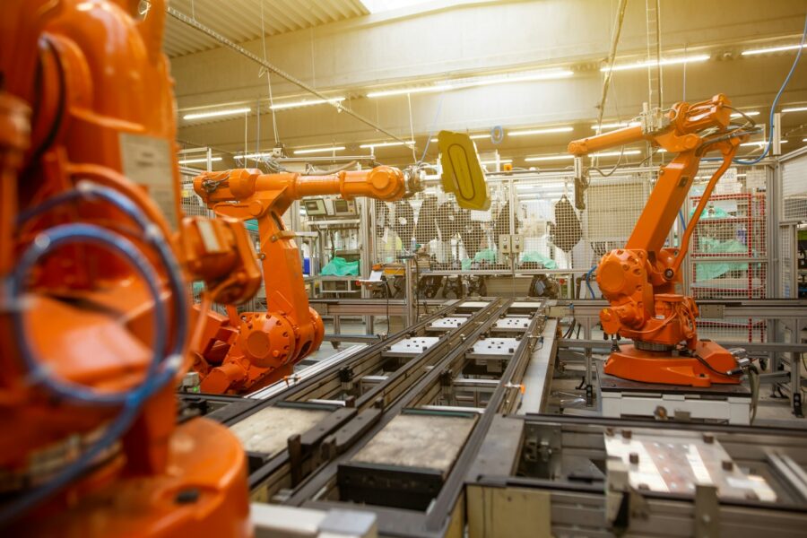 Battery factory interior