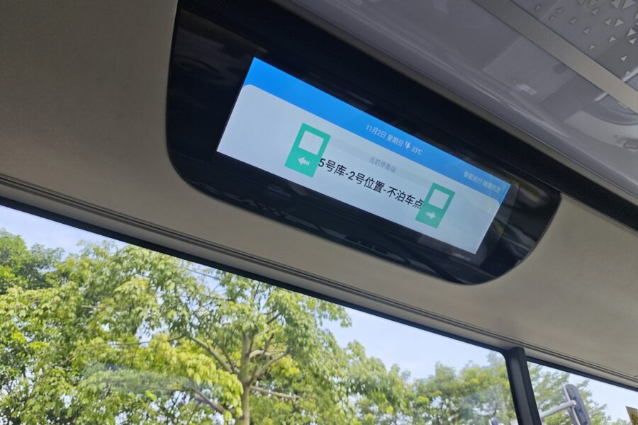 City bus dashboard