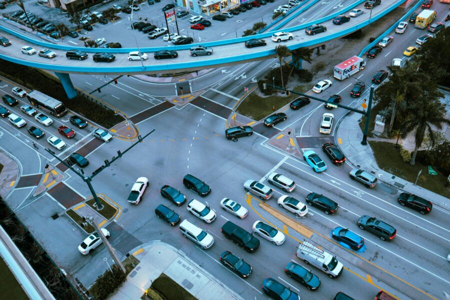 City highway aerial
