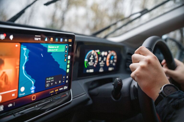 Electric car dashboard