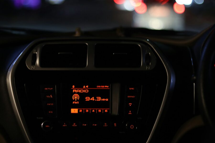Electric car interior