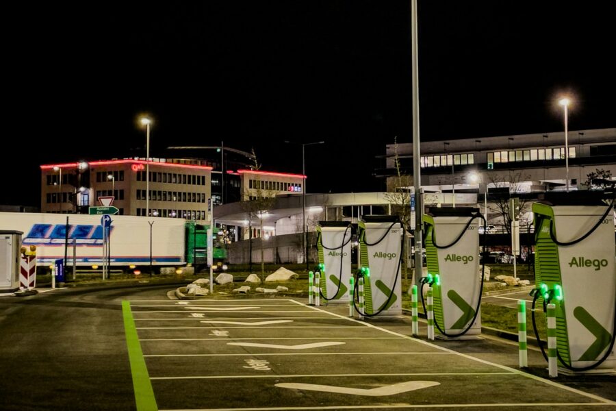 Electric bus depot