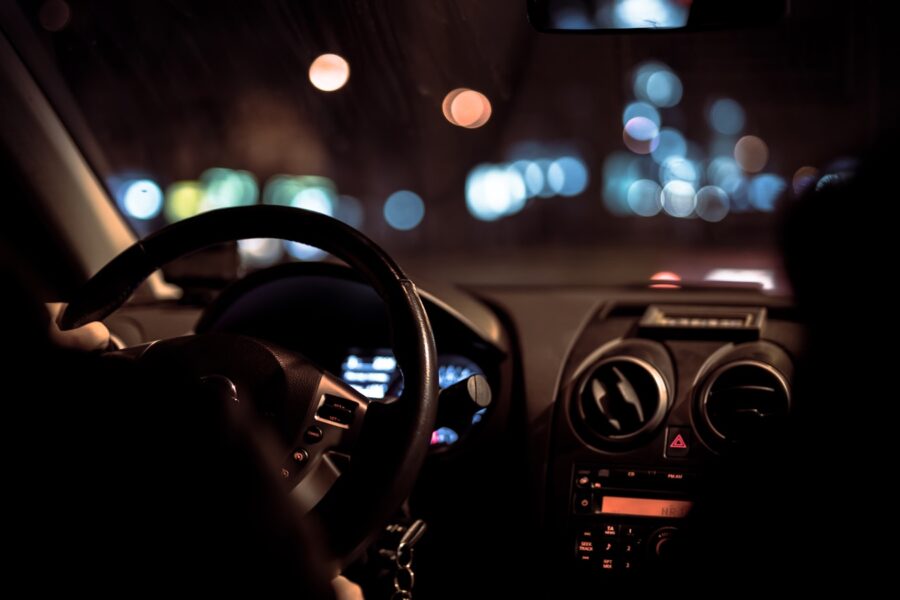Modern car dashboard