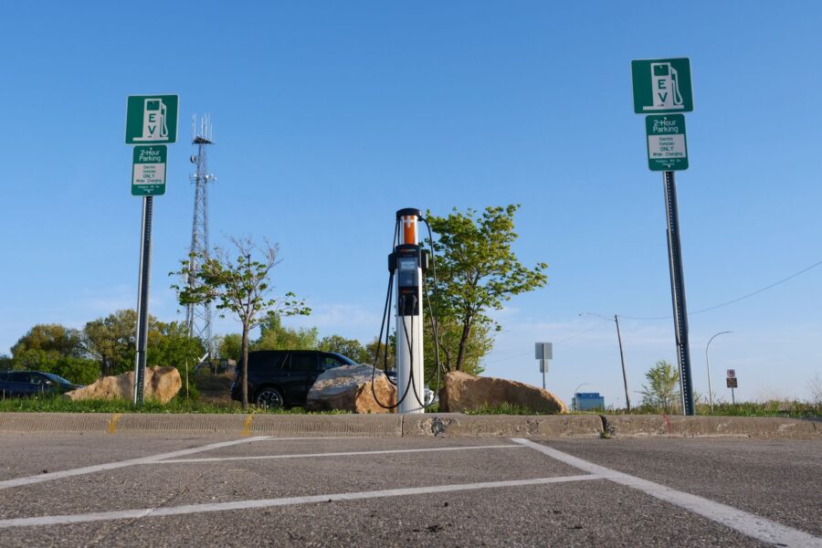 Apartment parking lot