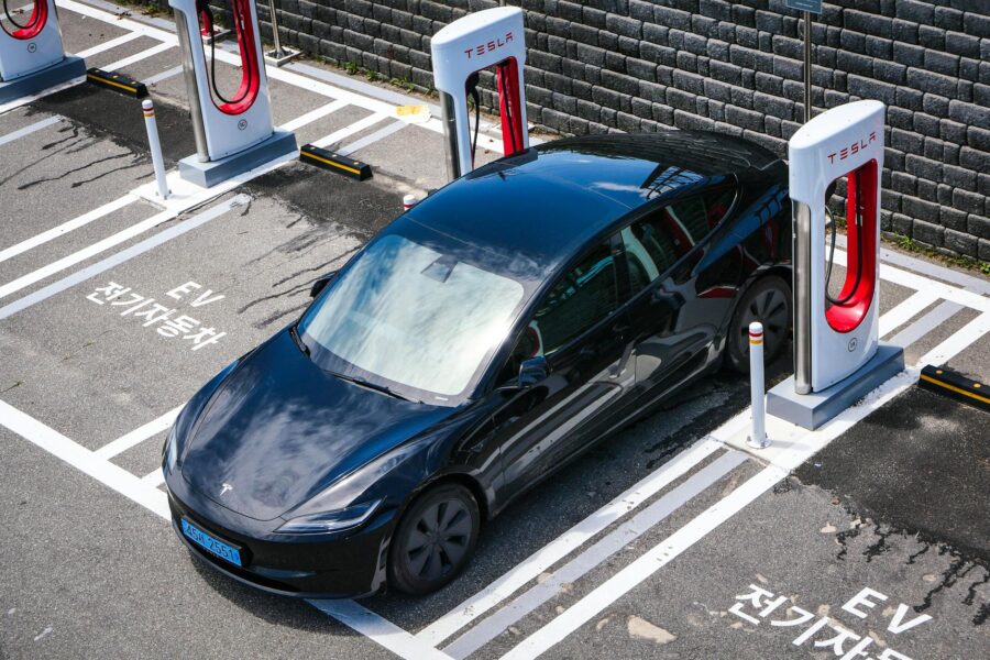 Urban commuter charging station parking lot