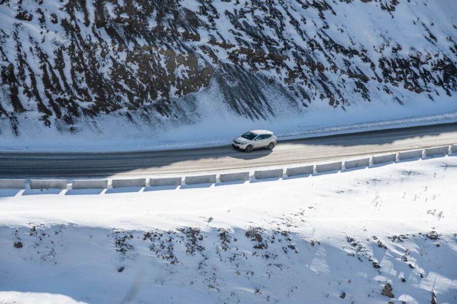 Electric car winter