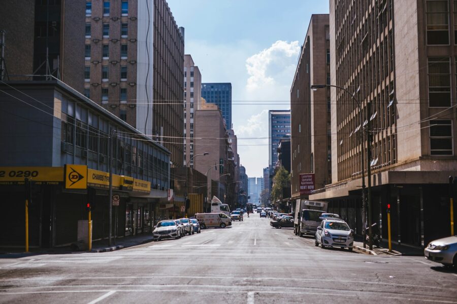 Compact crossover city street daytime