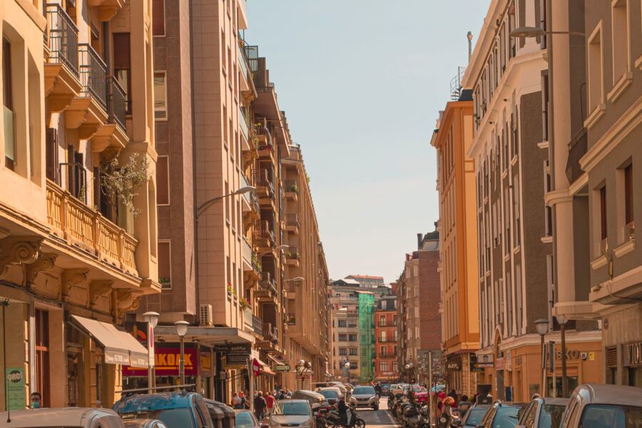 European city traffic
