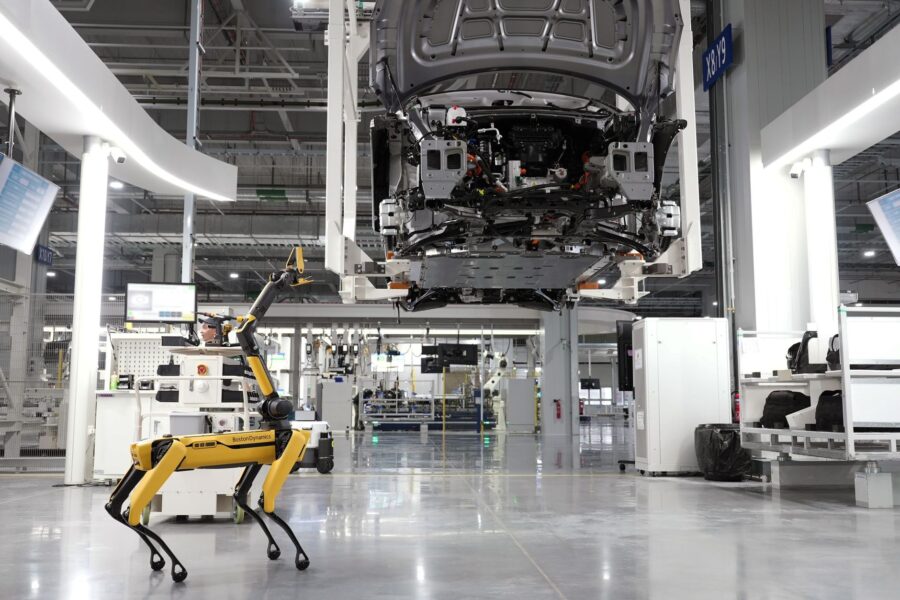 Electric car factory