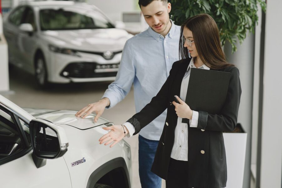 Car dealership showroom