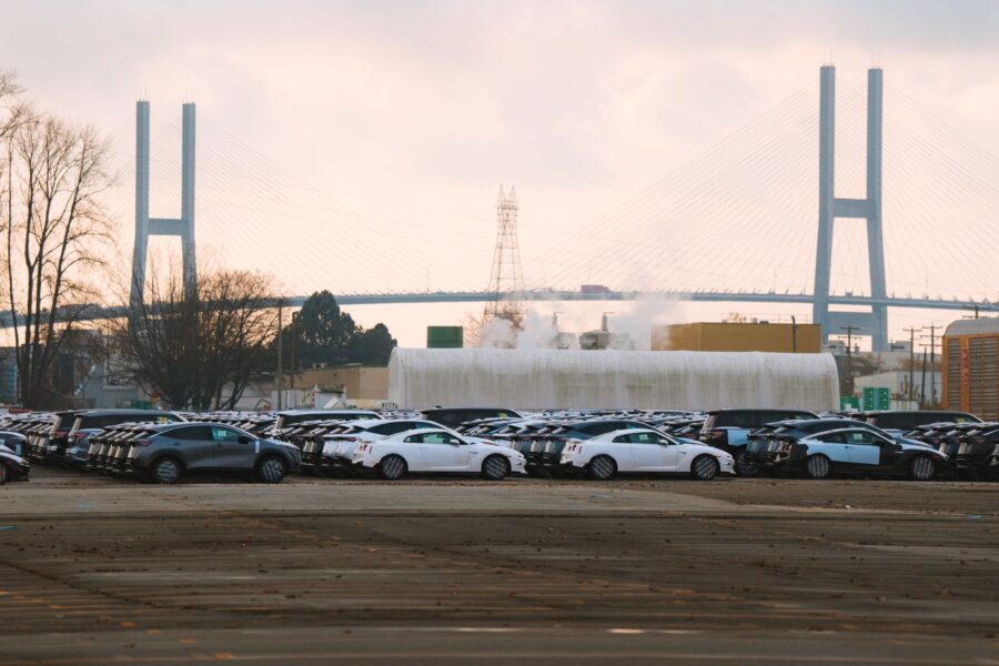 Dealership lot plug hybrid cars