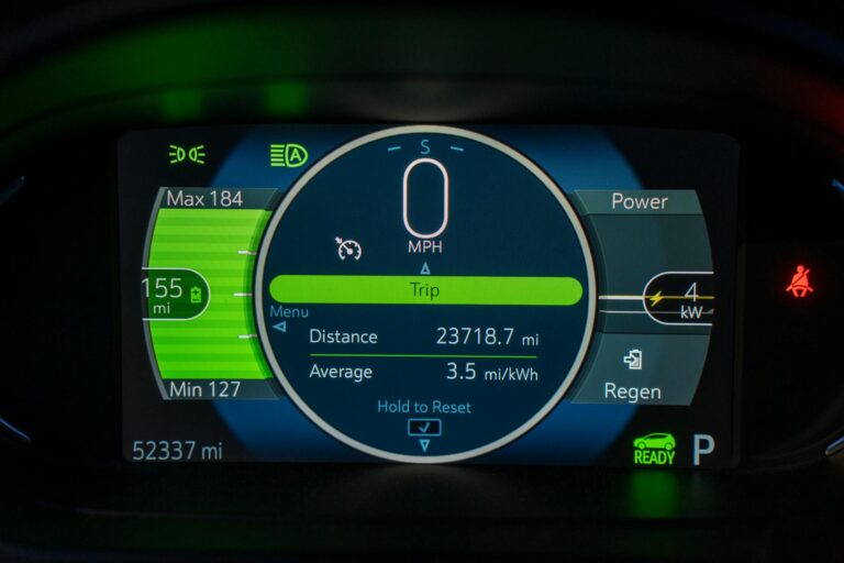 Trip screen kwh per 100 miles highway electric