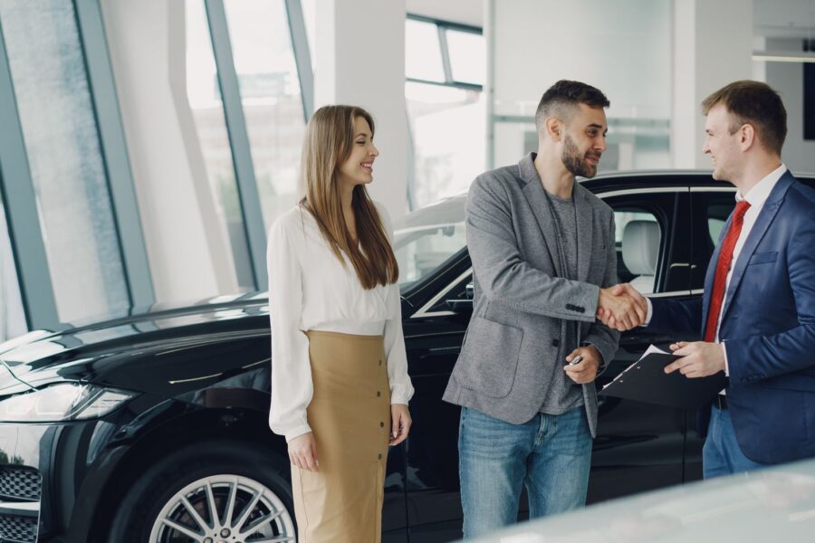 Car dealership showroom