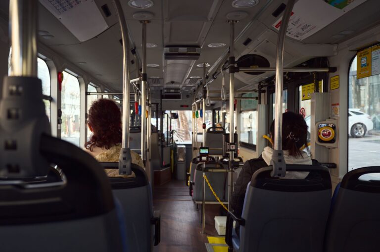 Electric bus interior