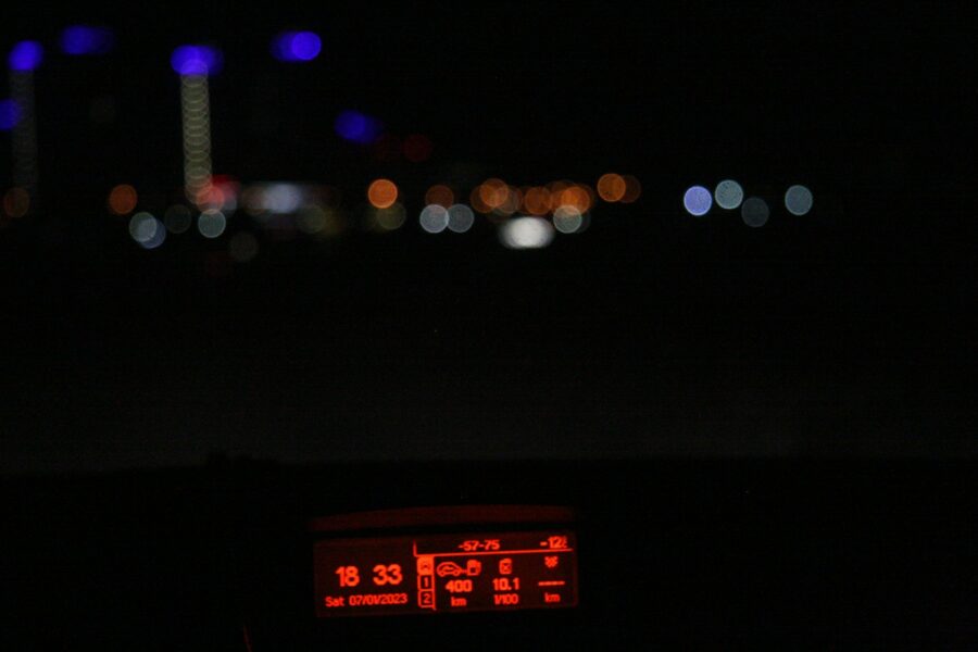 Electric car dashboard