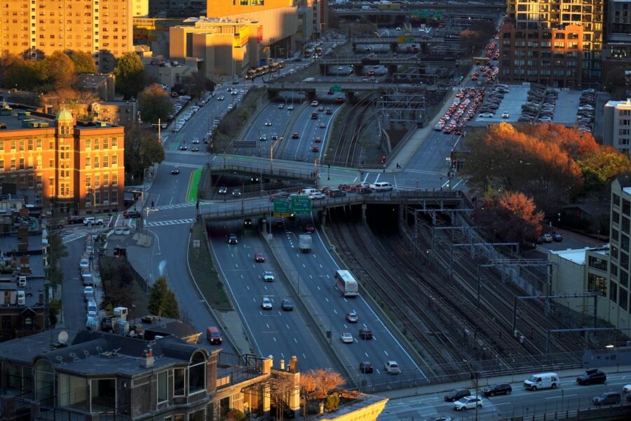 City highway aerial