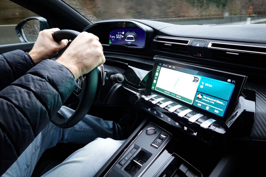 Electric car interior