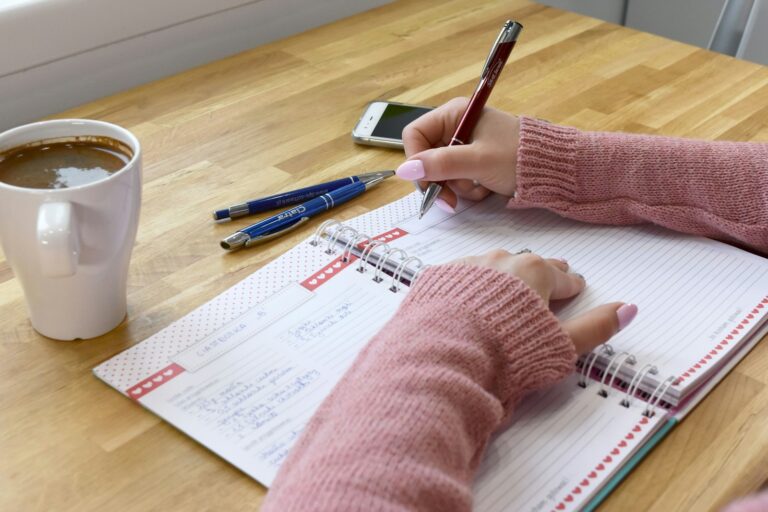 Notebook coffee cup