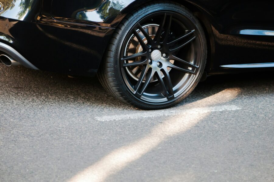 Electric car closeup