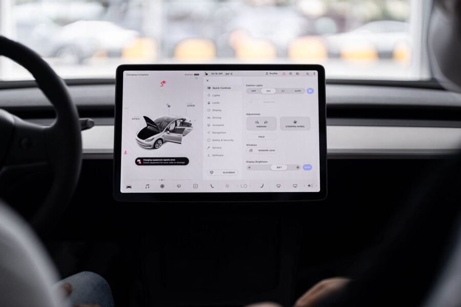 Electric car dashboard